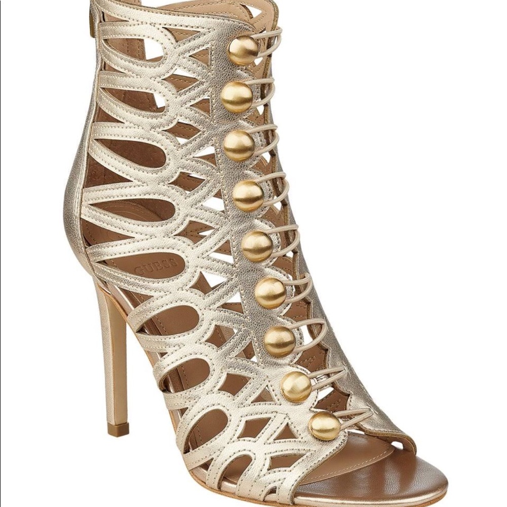 Guess gold heels